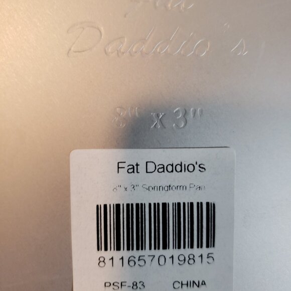 (NWT) Fat Daddio's 8" x 3' Round Springform Cake Pan - Picture 4 of 9